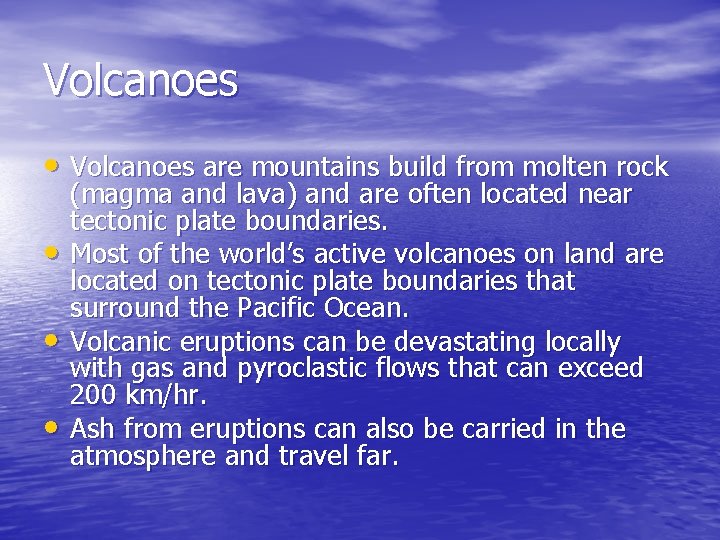 Volcanoes • Volcanoes are mountains build from molten rock • • • (magma and Volcanoes • Volcanoes are mountains build from molten rock • • • (magma and