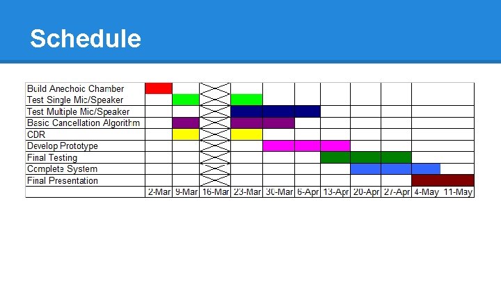 Schedule 