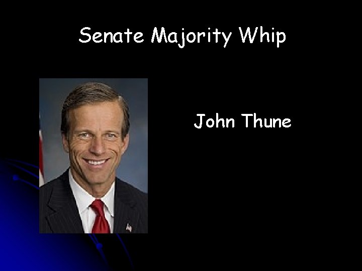 Senate Majority Whip John Thune 