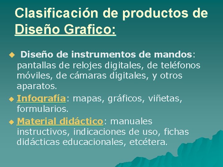 Clasificación de productos de Diseño Grafico: Diseño de instrumentos de mandos: pantallas de relojes