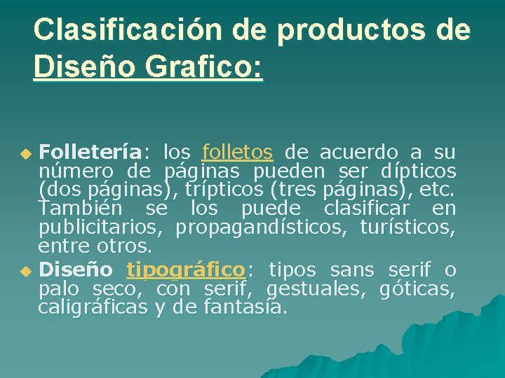 Clasificación de productos de Diseño Grafico: Folletería: los folletos de acuerdo a su número