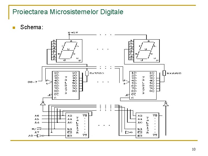 Proiectarea Microsistemelor Digitale n Schema: 10 