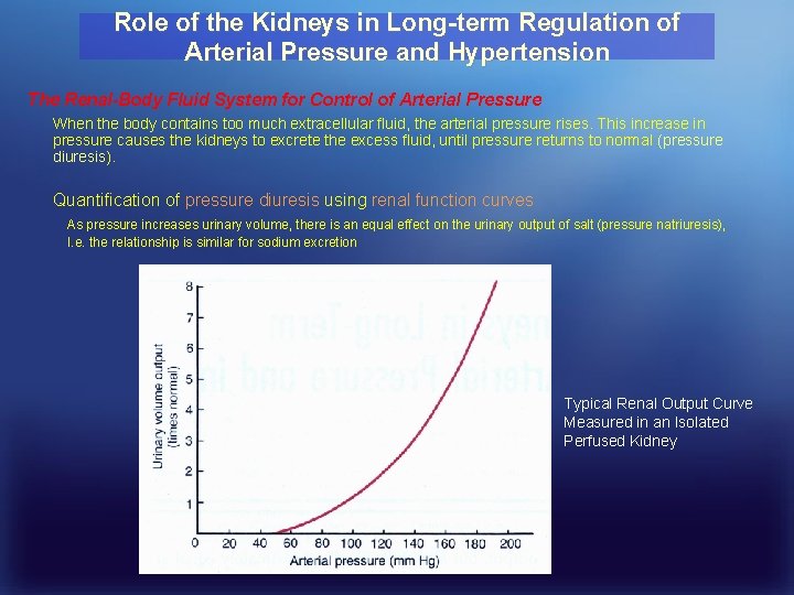Role of the Kidneys in Long-term Regulation of Arterial Pressure and Hypertension The Renal-Body