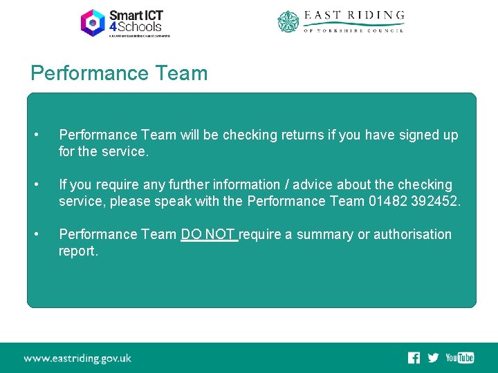 Performance Team • Performance Team will be checking returns if you have signed up