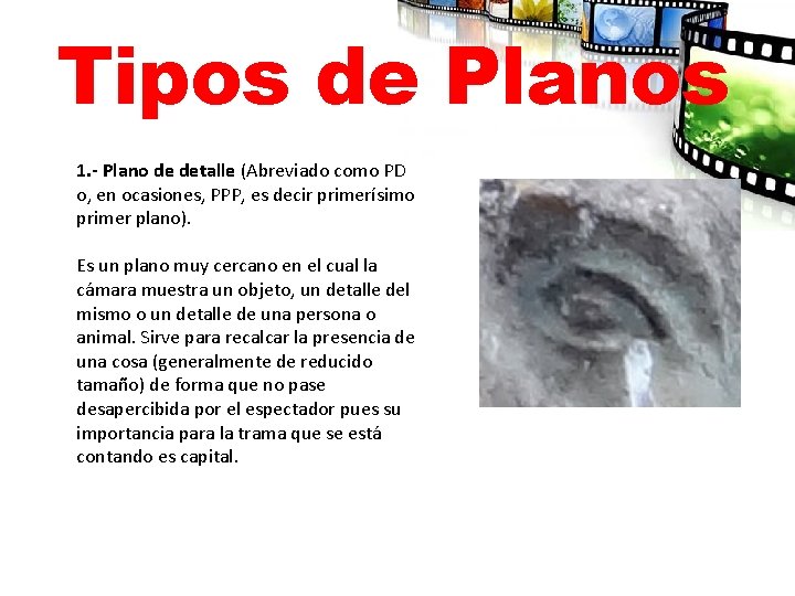 Tipos de Planos 1. - Plano de detalle (Abreviado como PD o, en ocasiones,