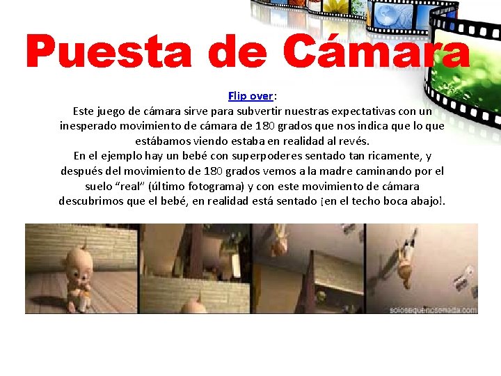 Puesta de Cámara Flip over: Este juego de cámara sirve para subvertir nuestras expectativas