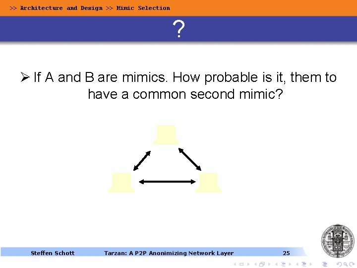>> Architecture and Design >> Mimic Selection ? Ø If A and B are >> Architecture and Design >> Mimic Selection ? Ø If A and B are