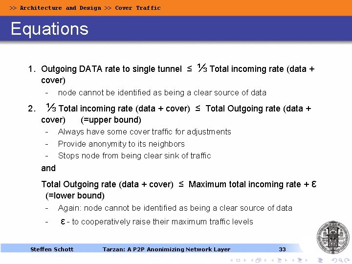 >> Architecture and Design >> Cover Traffic Equations 1. Outgoing DATA rate to single >> Architecture and Design >> Cover Traffic Equations 1. Outgoing DATA rate to single