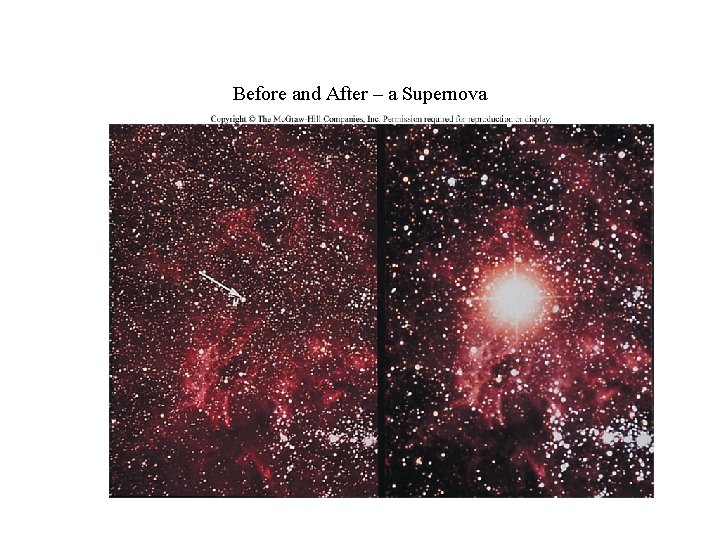 Before and After – a Supernova 