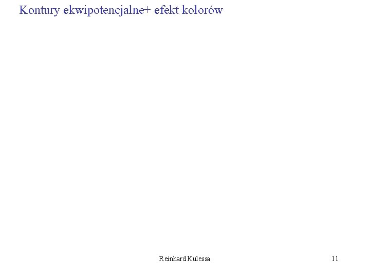 Kontury ekwipotencjalne+ efekt kolorów Reinhard Kulessa 11 