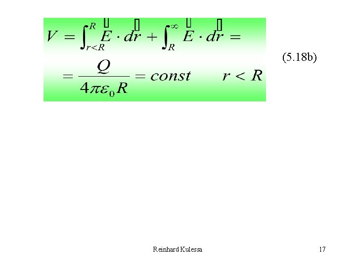 (5. 18 b) Reinhard Kulessa 17 