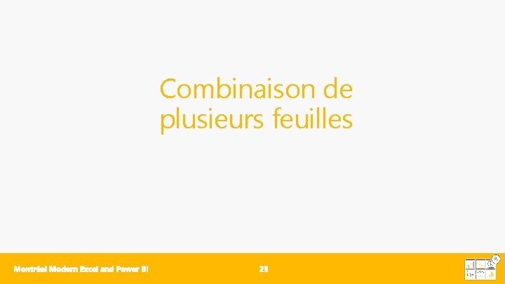 Combinaison de plusieurs feuilles 