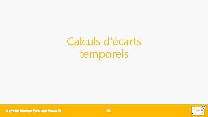 Calculs d’écarts temporels 