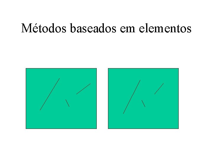 Métodos baseados em elementos 