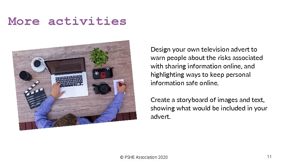 More activities Design your own television advert to warn people about the risks associated More activities Design your own television advert to warn people about the risks associated