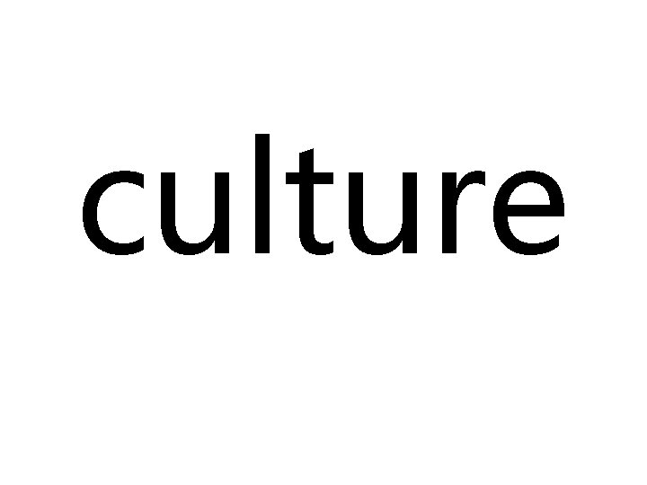 culture 