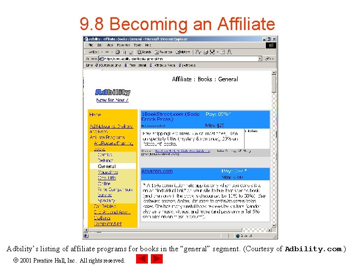 9. 8 Becoming an Affiliate Adbility’s listing of affiliate programs for books in the