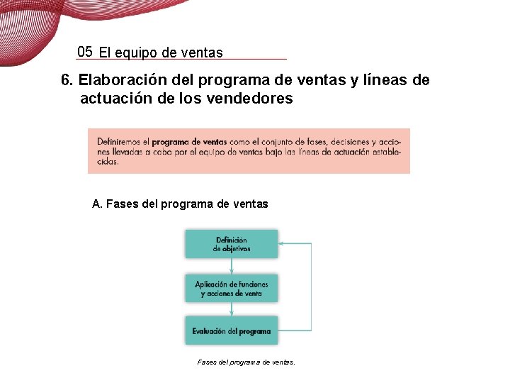 05 El equipo de ventas 6. Elaboración del programa de ventas y líneas de