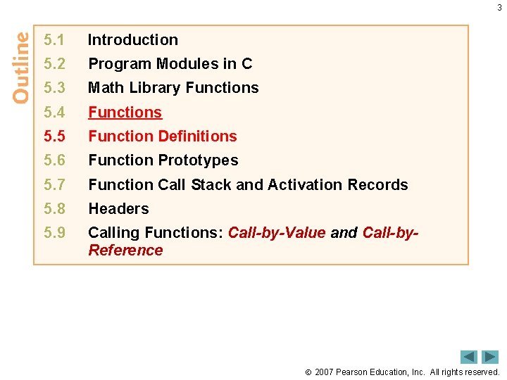 3 5. 1 Introduction 5. 2 Program Modules in C 5. 3 Math Library 3 5. 1 Introduction 5. 2 Program Modules in C 5. 3 Math Library