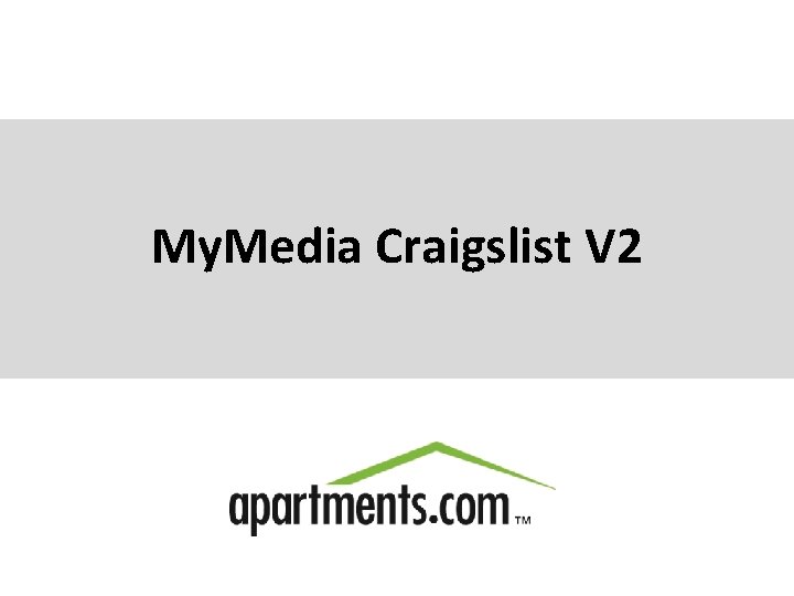 My. Media Craigslist V 2 