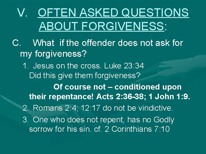Forgiveness Matthew 18 21 35 Two Things Are