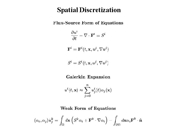 Spatial Discretization 
