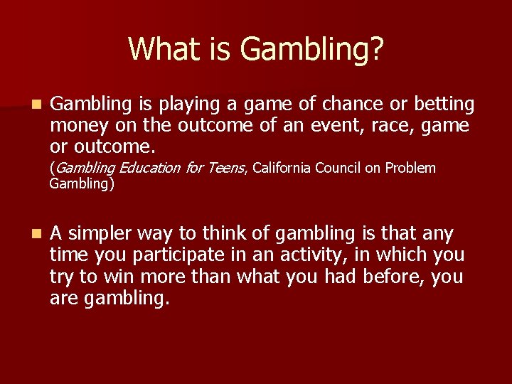 Gambling: An Incredibly Easy Method That Works For All