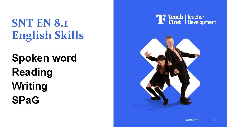 SNT EN 8. 1 English Skills Spoken word Reading Writing SPa. G 05/11/2020 2 SNT EN 8. 1 English Skills Spoken word Reading Writing SPa. G 05/11/2020 2