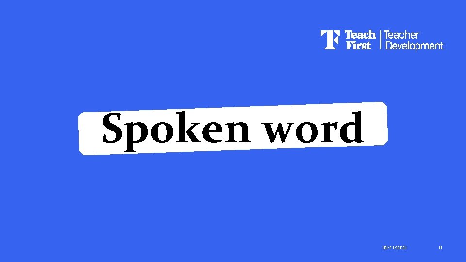 Spoken word 05/11/2020 6 Spoken word 05/11/2020 6