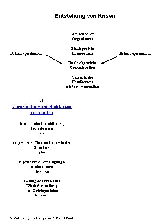 Entstehung von Krisen Menschlicher Organismus Belastungssituation Gleichgewicht Homöostasis Ungleichgewicht Grenzsituation Versuch, die Homöostasis wieder