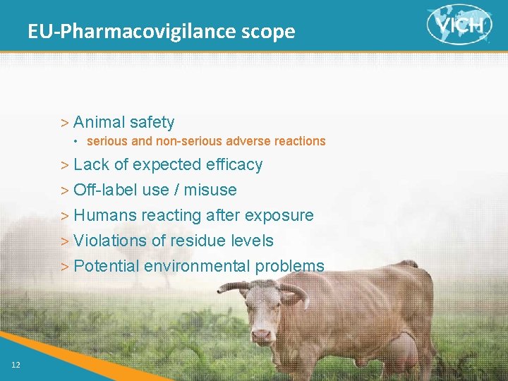 EU-Pharmacovigilance scope > Animal safety • serious and non-serious adverse reactions > Lack of
