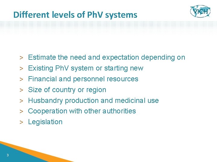 Different levels of Ph. V systems > > > > 3 Estimate the need