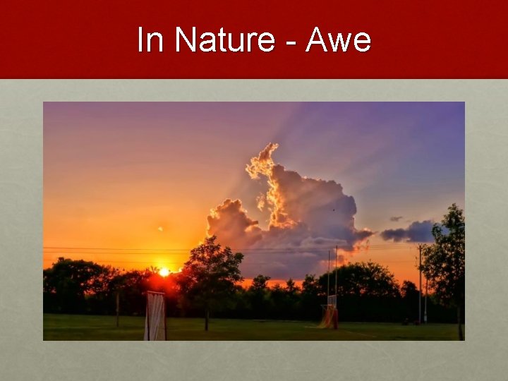 In Nature - Awe 