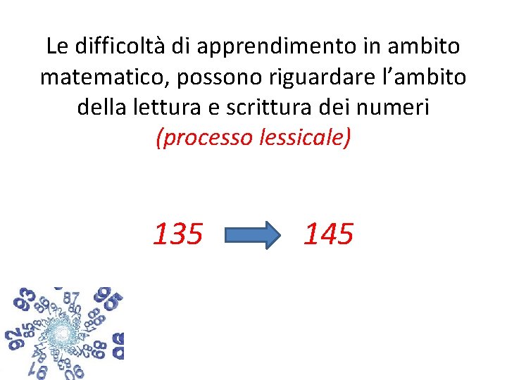 Le difficoltà di apprendimento in ambito matematico, possono riguardare l’ambito della lettura e scrittura