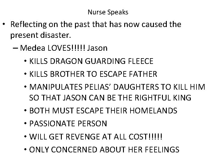 Nurse Speaks • Reflecting on the past that has now caused the present disaster. Nurse Speaks • Reflecting on the past that has now caused the present disaster.