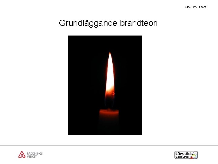 SRV - JT / LB 2002 1 Grundläggande brandteori 