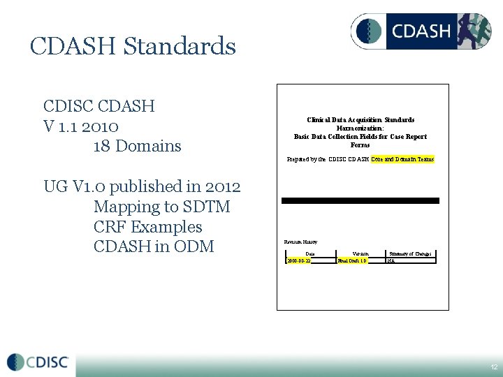 CDASH Standards CDISC CDASH V 1. 1 2010 18 Domains UG V 1. 0 CDASH Standards CDISC CDASH V 1. 1 2010 18 Domains UG V 1. 0