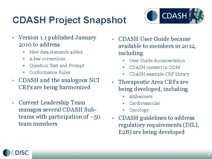 CDASH Project Snapshot • Version 1. 1 published January 2010 to address § § CDASH Project Snapshot • Version 1. 1 published January 2010 to address § §