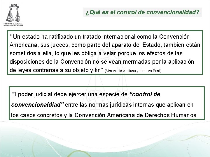 ¿Qué es el control de convencionalidad? “ Un estado ha ratificado un tratado internacional ¿Qué es el control de convencionalidad? “ Un estado ha ratificado un tratado internacional