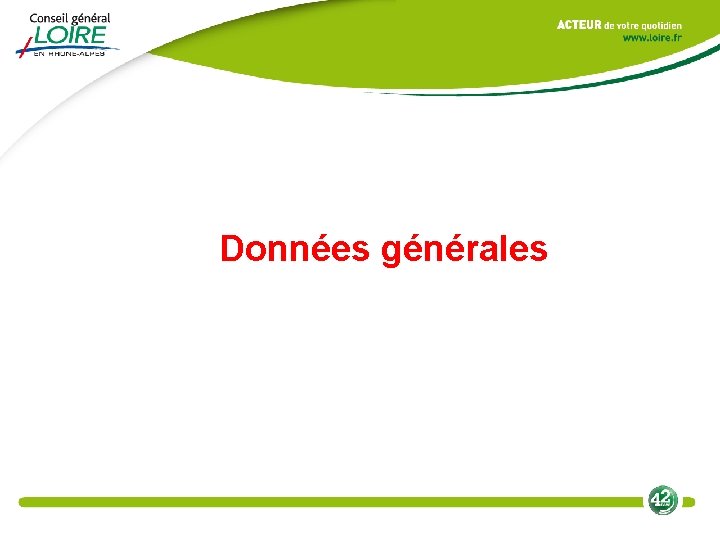 Données générales 