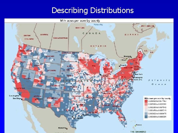 Describing Distributions Describing Distributions