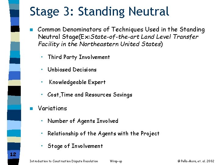 Stage 3: Standing Neutral n Common Denominators of Techniques Used in the Standing Neutral