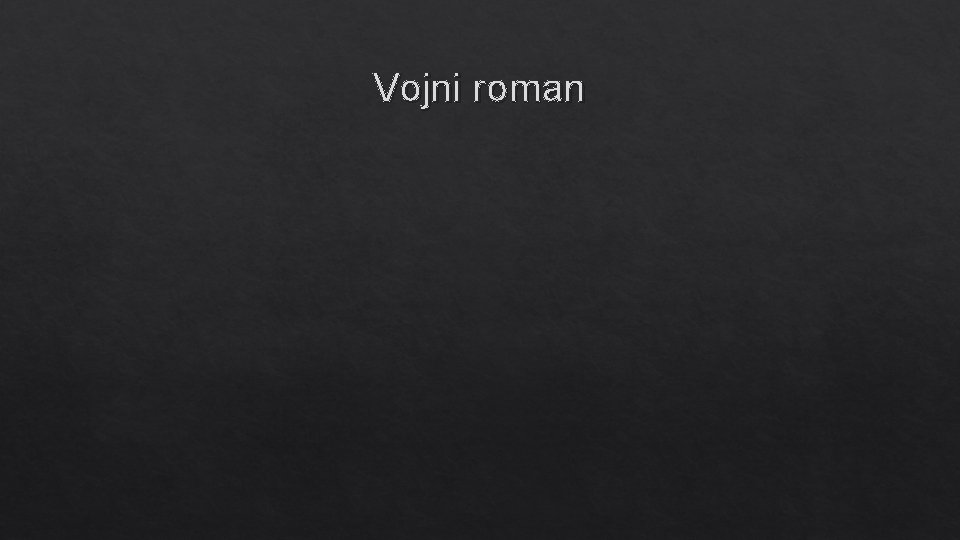 Vojni roman 