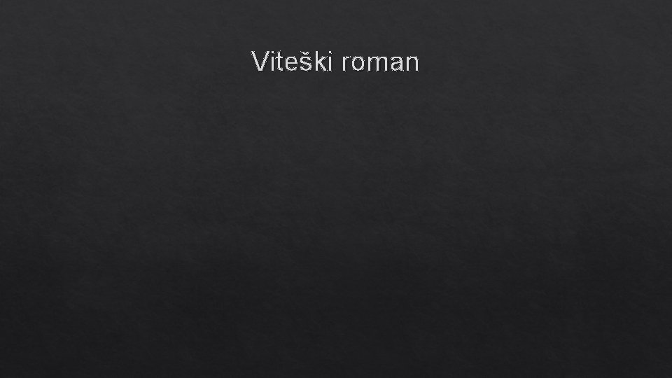 Viteški roman 