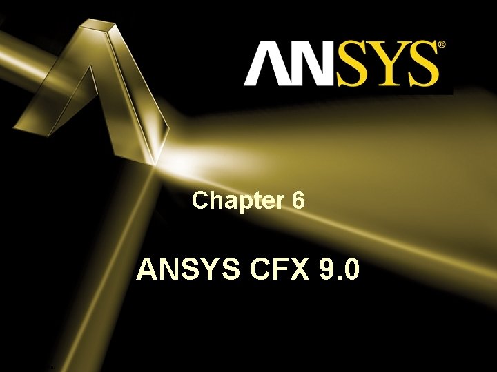 Chapter 6 ANSYS CFX 9. 0 © 2004 ANSYS, Inc. Proprietary 