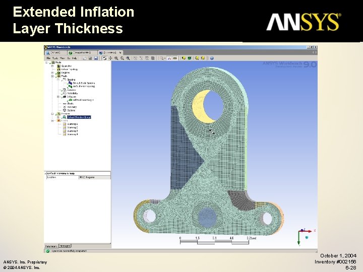 Extended Inflation Layer Thickness ANSYS, Inc. Proprietary © 2004 ANSYS, Inc. October 1, 2004