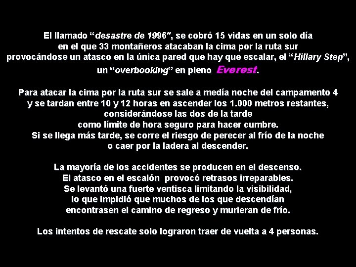 El llamado “desastre de 1996″, se cobró 15 vidas en un solo día en