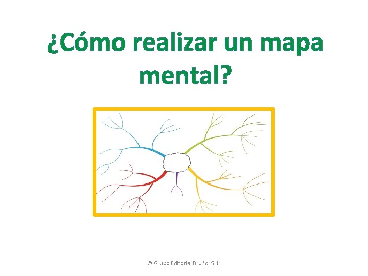 ¿Cómo realizar un mapa mental? © Grupo Editorial Bruño, S. L. 