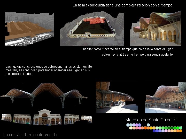 La forma construida tiene una compleja relación con el tiempo habitar como moverse en