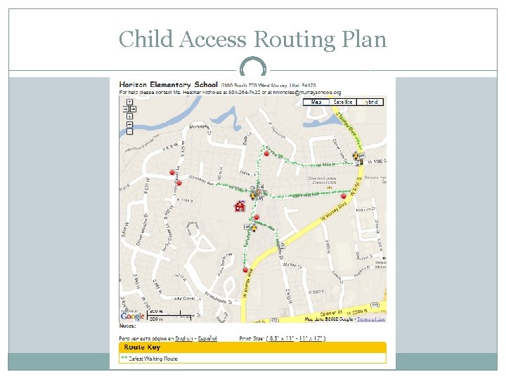 Child Access Routing Plan 